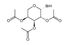 bromo-2,3,4-O-triacetyl-α/β-L-arabinopyranoside Structure