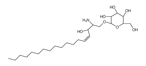 D-葡萄糖基-β1-1'-D-赤型-鞘氨醇结构式