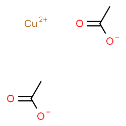 Acetic acid, copper(2+) salt, basic结构式