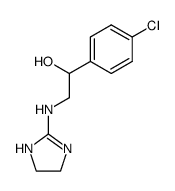 1-(4-chloro-phenyl)-2-(4,5-dihydro-1H-imidazol-2-ylamino)-ethanol结构式