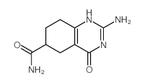 6-Quinazolinecarboxamide,2-amino-3,4,5,6,7,8-hexahydro-4-oxo-结构式