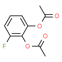 Diacetic acid 3-fluoro-1,2-phenylene ester结构式