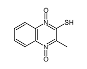 2-mercapto-3-methylquinoxaline-di-N-oxide Structure