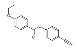 p-Ethoxybenzoic acid p-cyanophenyl ester Structure