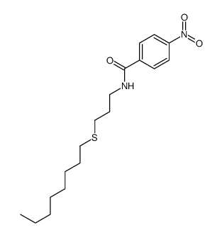 4-nitro-N-(3-octylsulfanylpropyl)benzamide Structure
