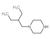 1-(2-乙基丁基)哌嗪结构式