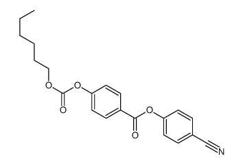 (4-cyanophenyl) 4-hexoxycarbonyloxybenzoate Structure