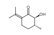 (5R,6S)-6-hydroxy-5-methyl-2-(1-methylethylidene)cyclohexanone结构式
