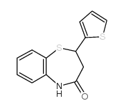 2-噻吩-2-基-2,3-二氢-1,5-苯并噻唑啉-4(5H)-酮结构式