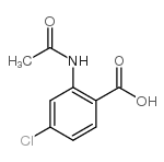 2-乙酰氨基-4-氯苯甲酸结构式