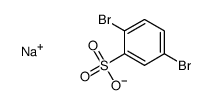 2,5-dibromobenzenesulfonic acid, sodium salt Structure