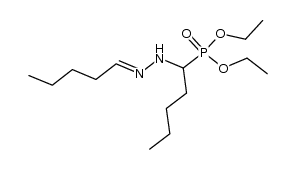 (1-pentylidenehydrazino-pentyl)-phosphonic acid diethyl ester结构式