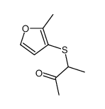 3-[(2-甲基-3-呋喃)硫基]-2-丁酮结构式