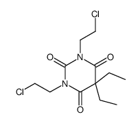 1,3-bis(2-chloroethyl)-5,5-diethyl-1,3-diazinane-2,4,6-trione结构式