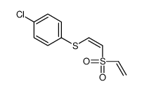 1-chloro-4-(2-ethenylsulfonylethenylsulfanyl)benzene结构式