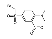 4-(bromomethylsulfonyl)-N,N-dimethyl-2-nitroaniline Structure