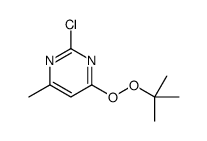 4-tert-butylperoxy-2-chloro-6-methylpyrimidine结构式