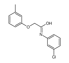 N-(3-chlorophenyl)-2-(3-methylphenoxy)acetamide结构式