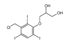 3-[3-(chloromethyl)-2,4,6-triiodophenoxy]propane-1,2-diol结构式