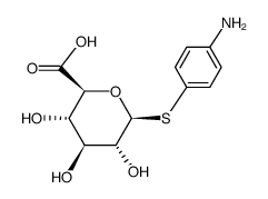 P-AMINOPHENYL 1-THIO-B-D-GLUCURONIDE结构式