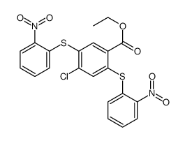 ethyl 4-chloro-2,5-bis[(2-nitrophenyl)sulfanyl]benzoate结构式