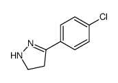 3-(4-chlorophenyl)-4,5-dihydro-1H-pyrazole结构式