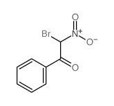 2-bromo-2-nitro-1-phenyl-ethanone结构式