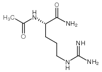 ac-arg-nh2 salt Structure