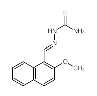 Hydrazinecarbothioamide,2-[(2-methoxy-1-naphthalenyl)methylene]-结构式