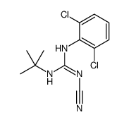 2-tert-butyl-1-cyano-3-(2,6-dichlorophenyl)guanidine Structure