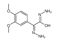 (2Z)-2-(3,4-dimethoxyphenyl)-2-hydrazinylideneacetohydrazide结构式