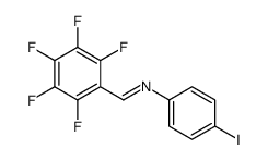 N-(4-iodophenyl)-1-(2,3,4,5,6-pentafluorophenyl)methanimine结构式