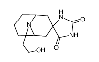 N-β-hydroxyethylgranatanine-3-spiro-5'-hydantoin结构式