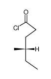 (4S)-4-methylhexanoyl chloride Structure