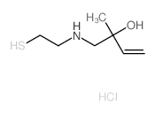 3-Buten-2-ol,1-[(2-mercaptoethyl)amino]-2-methyl-, hydrochloride (7CI,9CI) Structure