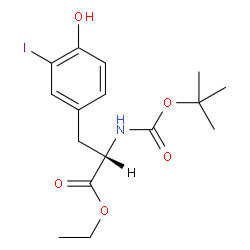 N-BOC-3-碘-L-酪氨酸乙酯结构式