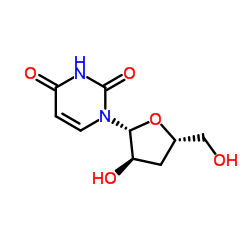 3′-Deoxyuridine structure