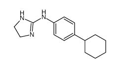 N-(4-cyclohexylphenyl)-4,5-dihydro-1H-imidazol-2-amine Structure