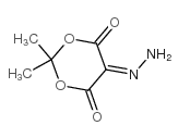 5-重氮-2,2-二甲基-1,3-二氧杂环己烷-4,6-二酮结构式