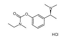 (S)-N-ethyl-3-[(1-dimethylamino)ethyl]-N-methylphenylcarbamate hydrochloride结构式
