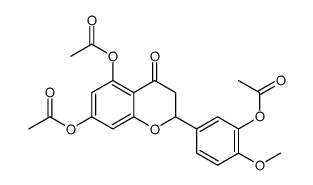 Hesperetin Triacetate Structure
