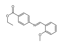 p-(o-Methoxybenzylidene)aminobenzoic acid ethyl ester Structure