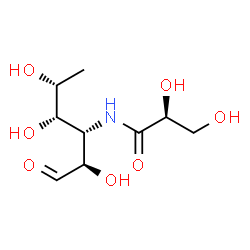 3,6-dideoxy-3-(L-glyceroylamino)-D-glucose结构式