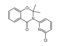 3-(6-chloropyridin-2-yl)-2,2-dimethyl-2,3-dihydro-4H-benzo[e][1,3]oxazin-4-one结构式