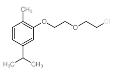 2-[2-(2-chloroethoxy)ethoxy]-1-methyl-4-propan-2-yl-benzene结构式