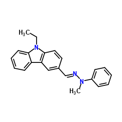 9-乙基咔唑-3-甲醛 N-甲基-N-苯腙结构式