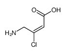 (E)-4-amino-3-chlorobut-2-enoic acid结构式