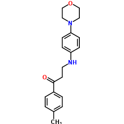 1-(4-METHYLPHENYL)-3-(4-MORPHOLINOANILINO)-1-PROPANONE Structure