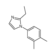 (9ci)-1-(3,4-二甲基苯基)-2-乙基-1H-咪唑结构式
