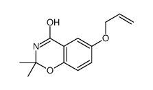 2,2-dimethyl-6-prop-2-enoxy-3H-1,3-benzoxazin-4-one结构式